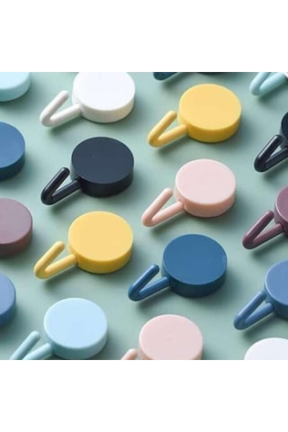 Kendinden Yapışkanlı Renkli Duvar Askı Renkli