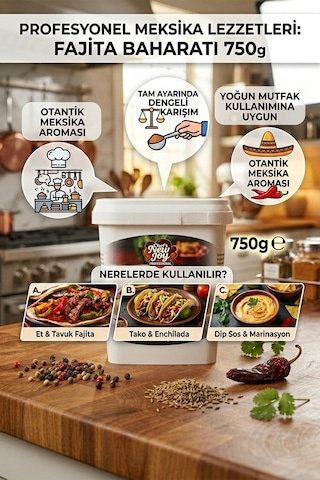 Fajita Baharatı 750 Gr