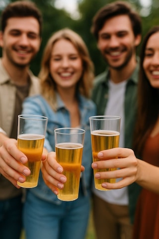 7 Li Set Plastik Kokteyl, Meşrubat Bardağı - Parti, Düğün, Davet Ve Organizasyon Bardağı 300 Ml