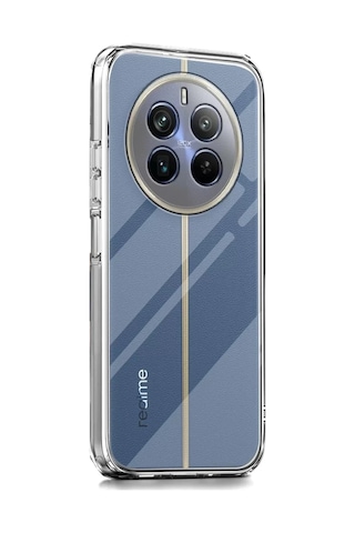 Newface Realme 12 Pro Plus Kılıf Lüx Şeffaf Silikon Resimdeki