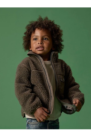 Name It Nmmmall Teddy Unisex Çocuk Ceket 13243892 Yeşil