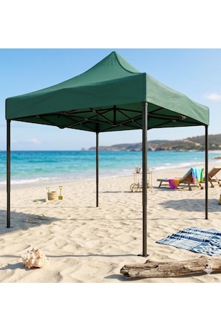 Missidea 3 3 Premium Makaslı Katlanır Çardak Yeşil