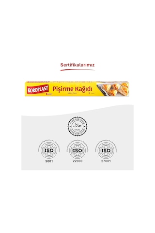 Ayrex Koroplast Pişirme Kağıdı 8 Mt, Helal Sertifikalı Ve Bpa İçermez 37cm X 8mt, Fırında Tavuk, Et, Tatlı, B Diğer