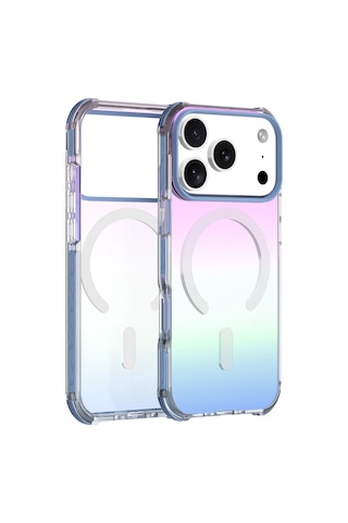 Buff Apple Uyumlu iPhone 17 Pro Max Magsafe Radiant X Kılıf Mavi