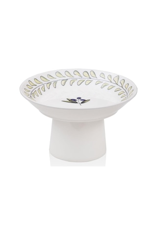 The Mia Olivos Ayaklı Servis Tabağı 20 Cm Çok Renkli