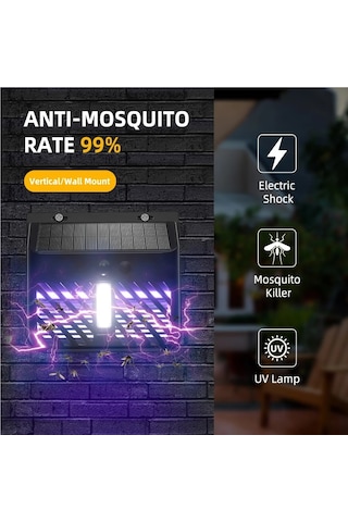 Jialan Güneş Sivrisinek Katili Lamba Hareket Sensörü Yüksek Güç