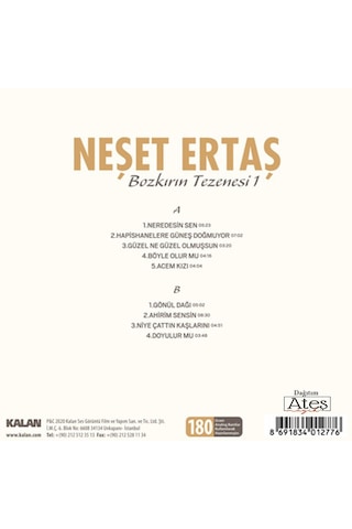 Neşet Ertaş Bozkırın Tezenesi 1 Plak