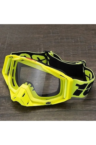 Geeksen Motorsiklet Gözlüğü - Rüzgar, Toz Ve Uv Koruma - Abs Çerçeve - Pc Lens - Ayarlanabilir Kaymaz Bant - Unisex