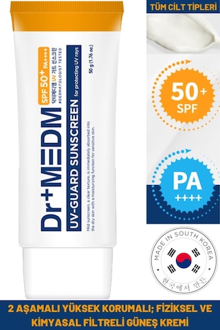 Dermal Dr+Medm UV Guard Sunscreen Güneş Kremi SPF50+ 50 G