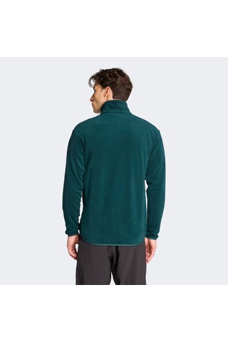 Adidas Multi Essentials Full Zip Fleece Erkek Yeşil Yürüyüş Polar Jy8356