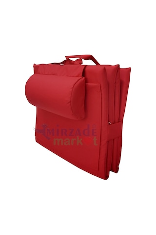 Mirzademarket Mirzade Lüks Plaj Minderi Çanta Katlanır Su Geçirmez-Kırmızı