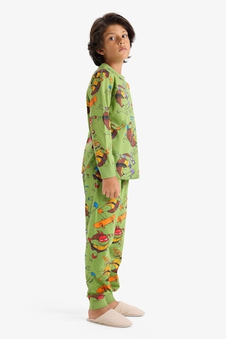 Defacto Erkek Çocuk Teenage Mutant Ninja Turtles:mutant Mayhem Pijama Takımı Uzun Kollu Üst Uzun Alt F3407a825augn75 Yeşil