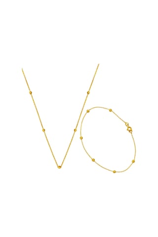 Bilezikci 22 Ayar Kolye Bileklikli Spor Altın Set Stbls22k30302 Renkli Çok Renkli