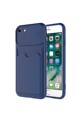 Apple Uyumlu iPhone 7 Kılıf Zore Kartix Kapak Lacivert