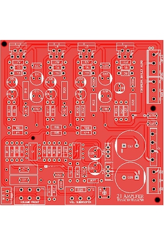2.1 Kanal Stereo Amfi Devresi Tda2030 Ve Tda2050