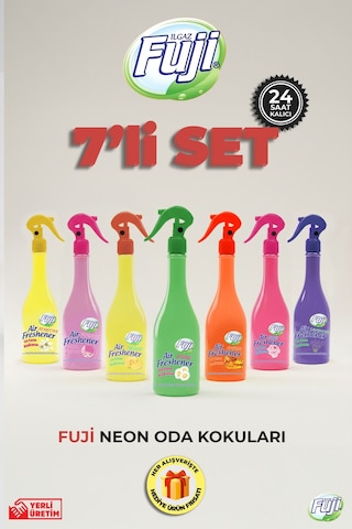Soft & Sensitive & Spring & Lavanta & Amber & Kavun & Pudra - 400 Ml Air Freshener Neon Koku Seti Çiçeksi