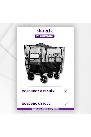 Lexroo Sineklik Katlanabilir Vagon Arabası İçin Tak-çıkar Sinek Koruma Filesi