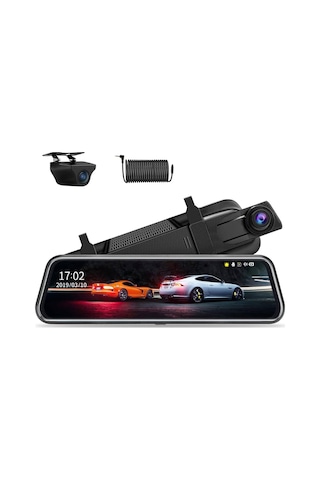 Schitec 10.7 Full Hd 1080p Aynalı Araç İçi Dual Kamera Kayıt Cihazı H01