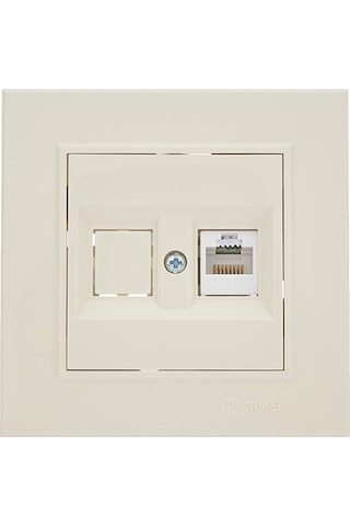 Makel Karea Krem İkili İnternet Data 1 Adet Cat5 Modül 57010135