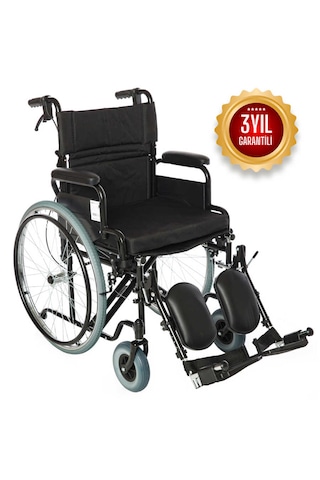 Römer R221b Özellikli Baldır Destekli Manuel Tekerlekli Sandalye 51 Cm