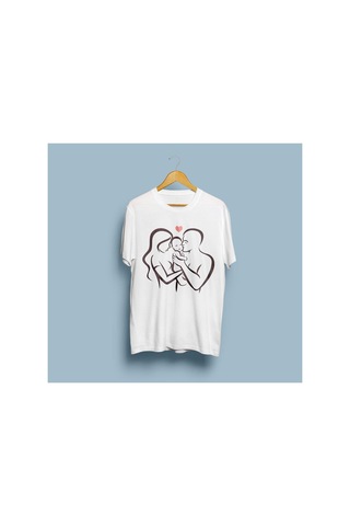 Bahriyeli Collection Oversize Akrep Baskılı Tasarım T-shirt Beyaz
