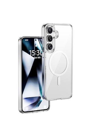 Galaxy S26 Plus Uyumlu Kılıf Wiwu Mcc-101 İshield Pro Serisi M-safeli Crystal Sert Pc Kapak Şeffaf Şeffaf