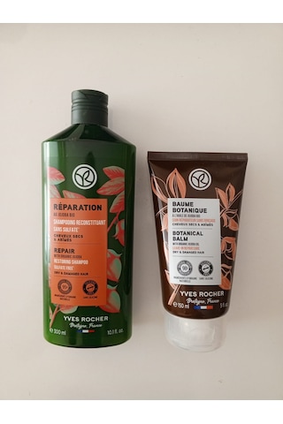 Yves Rocher Reparation Yıpranmış Saçlar İçin Onarıcı Şampuan 300 ML + Botanical Balm 150 ML