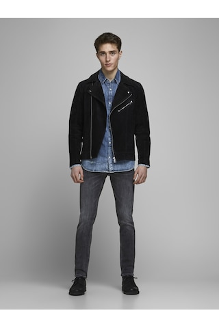 Jack & Jones Erkek Glenn 817 Slim Fit Jean - 12159030 Black Denim