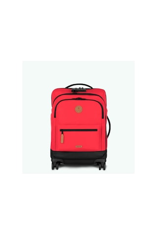 Pıtas Cabaia Soft Suitcase 4 Wheels Cebu Small Unisex Valiz Pink