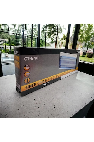 Ct-9401 Uv Işıklı Elektrikli Sinek Öldürücü 2 20w Sessiz Ve Etkili Haşere Kovucu Cihaz Beyaz
