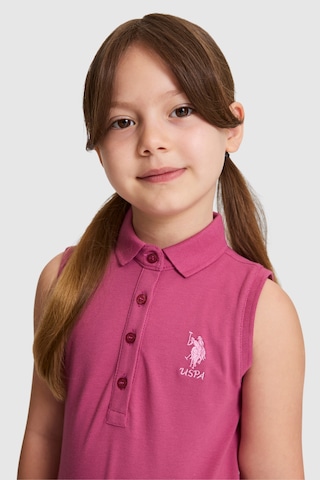 U.S. Polo Assn. Kız Çocuk Fuşya Elbise Örme 50325639-vr023 Fusya