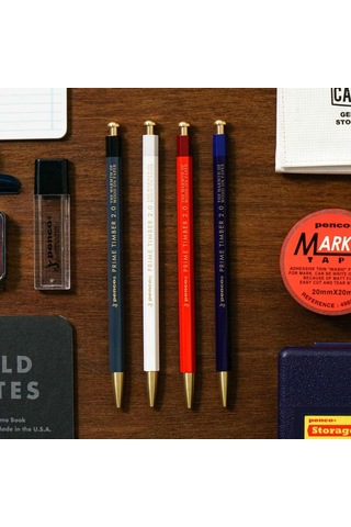 Hightide Penco Mecahnical Pencil Prime Timber Brass Black Siyah