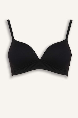 Defacto Dantel Detaylı Pamuklu Kaplı Pedli Balensiz Bra Fall İn Love X9027az25aubk81 Siyah