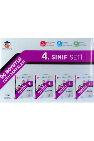 4. Sınıf Üç Boyutlu Soru Bankaları Seti - Zeka Küpü Yayınları 4. Sınıf Üç Boyutlu Soru Bankaları Seti - Zeka Küpü Yayınları