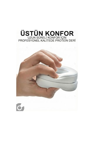 Beats Solo 2 Solo 3 Uyumlu Yumuşak Deri Kulaklık Pedi Sünger Yastığı Pedi Beyaz