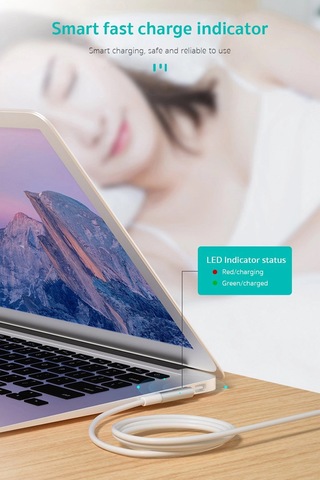 Apple MacBook Uyumlu Type-c To Magsafe 1 Pd Hızlı Şarj Kablosu 2 Metre