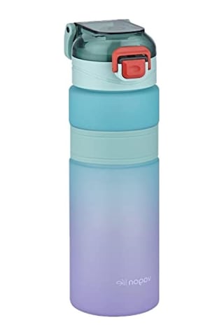 800ml Kaydırmaz Silikon Gövde Motivasyon Su Matarası