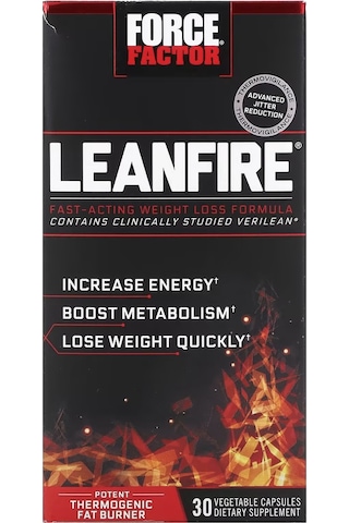Force Factor, Leanfire Fat Burner Weight 30 Veget