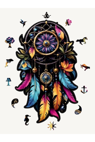 Ncpuzzles Rüya Kapanı Dreamcatcher -38.00 Cm, Yapboz