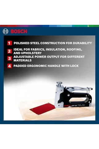 Professional Accessories 603038001 El Zımbası Ht 14 Ahşap, Zımba Tipi 41 , Siyah, 1 Adet