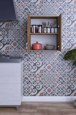Rafineri Moza Çok Amaçlı Dolap Kapaklı Mutfak Balkon Banyo Mdf Ceviz