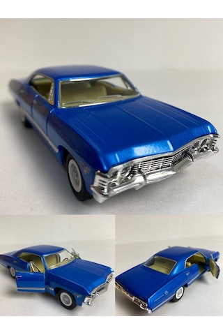 ,metal Oyuncak Araba 1957 Chevrolet Impala Çek Bırak 1:36 Ölçek 12 Cm Model Araba