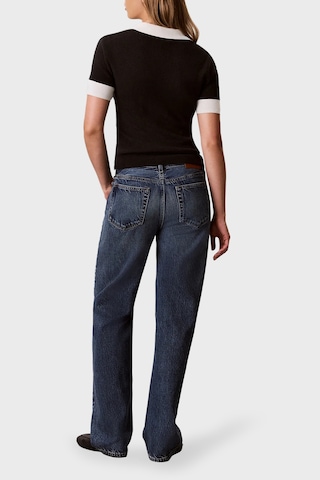 Calvin Klein Logolu % 100 Pamuk Regular Fit Polo Lv047g308gub1 Bayan Polo Lv047g308g Ub1 Siyah