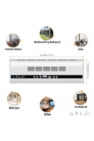 2500 W Süper Sessiz Ptc Seramik Isıtıcı Ve Vantilatör Cnk