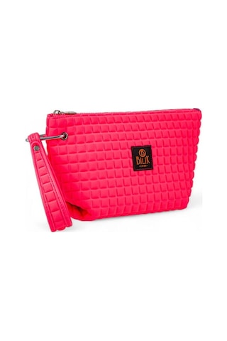 Bilik Deri Scuba Pembe Kadın Portföy & Clutch Çanta Yeliz Pembe