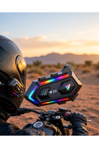 Motosiklet Kask Intercom Kulaklık Bluetooth 5.3 1000 Metre Ipx6 Su Geçirmez 08580828