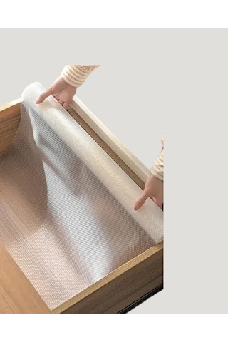 Şeffaf Mutfak Raflığı Ve Çekmece Kaplaması Kaydırmaz Pvc Çok Renkli