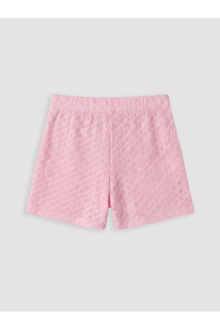 Lcw Dream Pembe Beli Lastikli Kadın Plaj Şortu