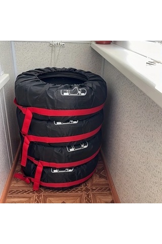 Hightower Dayanıklı Uv Dayanımlı Yedek Lastik Kılıfı - Kırmızı, Ayarlanabilir Telli