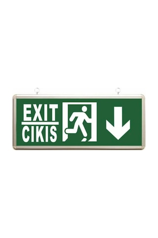 Acil Çıkış Exit Tabela Aşağı Yön Armatür Ledli 3 Saat Akülü Acil Çıkış Exit Tabela Aşağı Yön Armatür Ledli 3 Saat Akülü